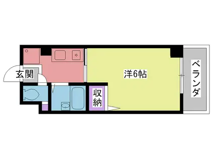 サングローリー(1K/4階)の間取り写真