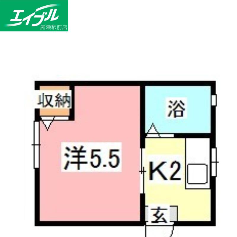 サクラハイツ(1K/2階)の間取り写真
