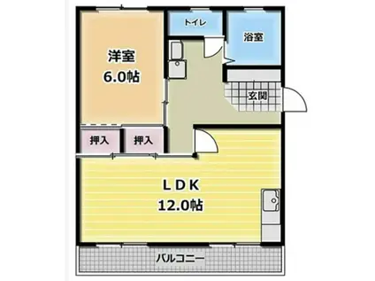 セントポーリア(1LDK/3階)の間取り写真
