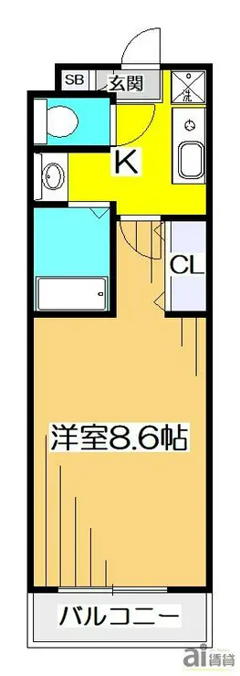 サンライトM東小金井 3階階 間取り