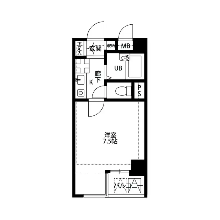 プレール新宿落合 6階階 間取り
