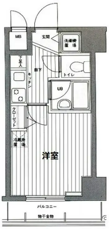 グランド・ガーラ麻布十番 1階階 間取り
