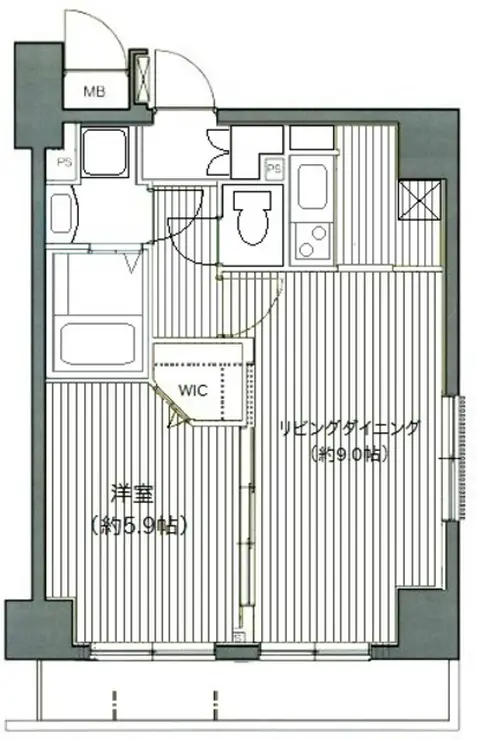 グランド・ガーラ日本橋茅場町 7階階 間取り