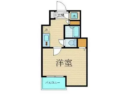 エスコート東大前(1K/5階)の間取り写真