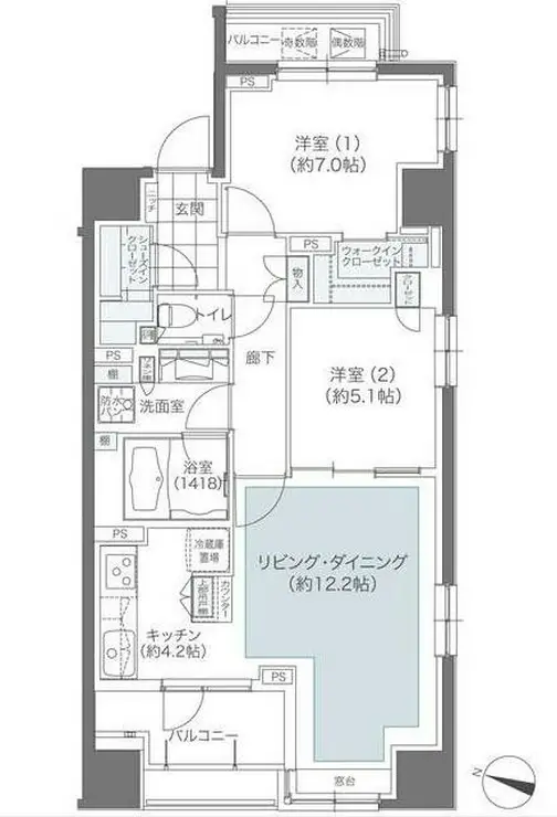 メゾンカルム本郷 8階階 間取り