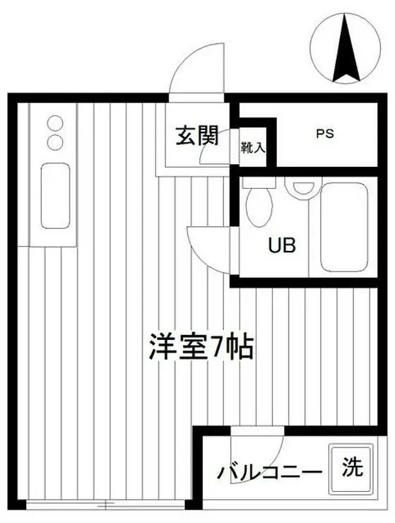 シャトル大恵E 4階階 間取り
