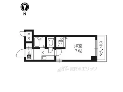 BUILM-ONE(1K/1階)の間取り写真