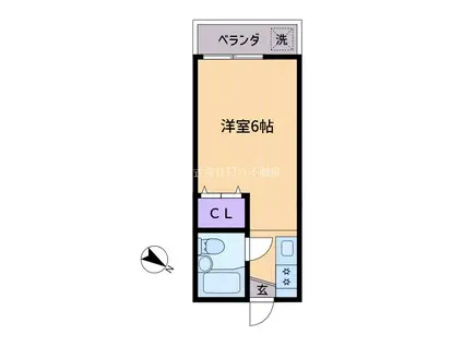 エトワール笹塚(1K/2階)の間取り写真