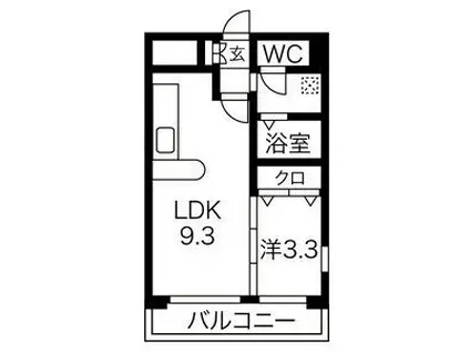 T&KエステートI(1LDK/1階)の間取り写真