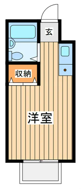 アネックス武蔵台 4階階 間取り