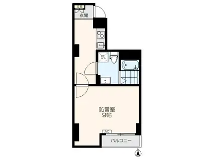 ラシクラス目白通(1K/6階)の間取り写真