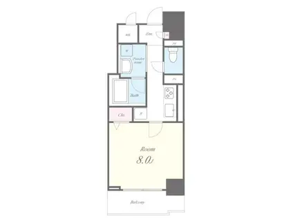 ラ・プレス新栄(1K/2階)の間取り写真