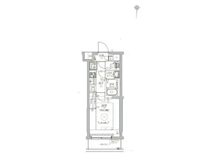 ベルシード武蔵小杉ノース(1K/3階)の間取り写真