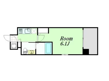 エスリード新北野(1K/3階)の間取り写真