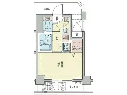 ロアール大森(1K/10階)の間取り写真