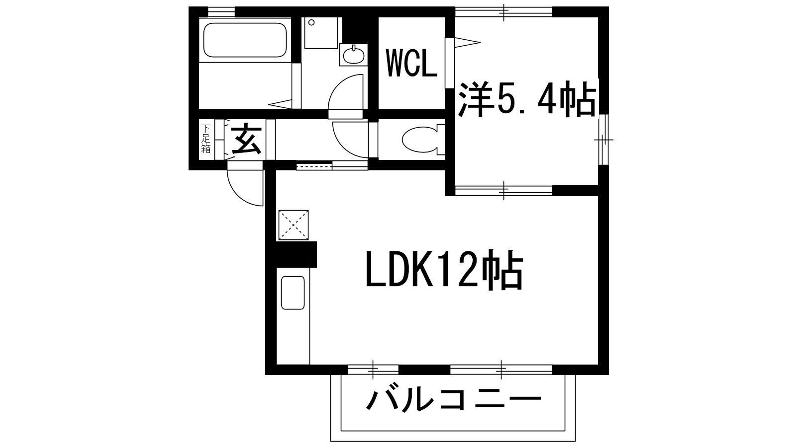 阪急宝塚線 石橋阪大前駅 バス乗車時間：8分 最寄りバス停で下車 徒歩5分 2階建 築25年(1LDK/1階)の間取り写真