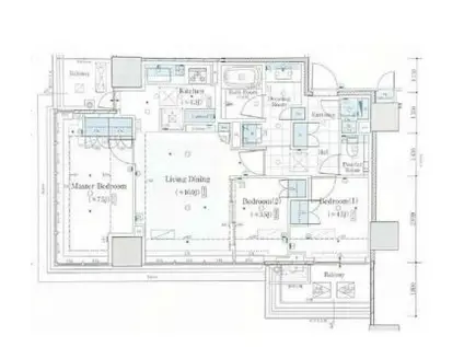 クラッシィタワー新宿御苑(3LDK/24階)の間取り写真