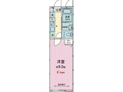 北秋津工事1号(1K/1階)の間取り写真