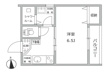 リーブル大森(1K/3階)の間取り写真