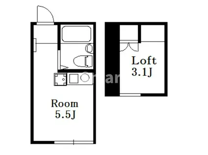 GRACE吉祥寺I(ワンルーム/2階)の間取り写真