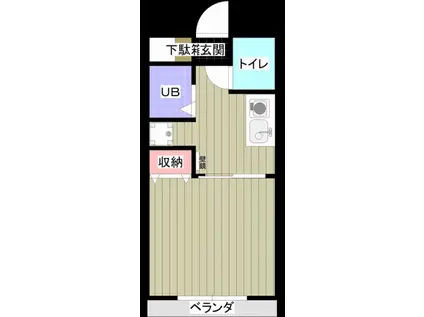 エル花園(1K/3階)の間取り写真