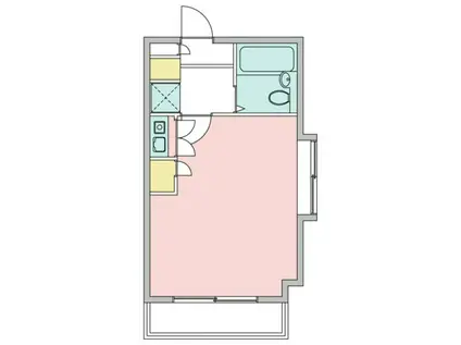トーシンハイツ立川柴崎町(ワンルーム/4階)の間取り写真