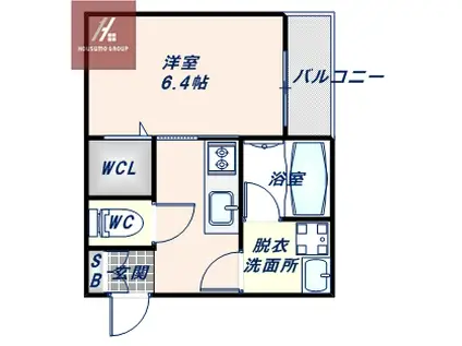 ナガモリ鶴橋ビル(1K/3階)の間取り写真