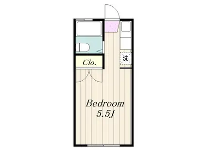 サンコーポ(1K/2階)の間取り写真