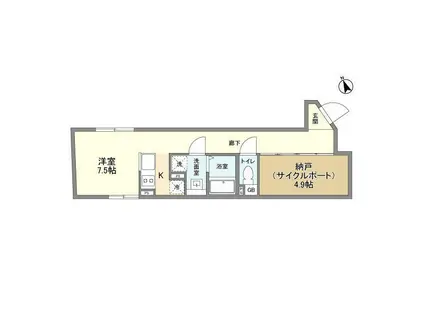 SPHERE YOYOGIUEHARA HILLTOP(ワンルーム/2階)の間取り写真