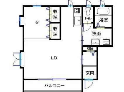 エルシーズ大塚壱番館(ワンルーム/2階)の間取り写真