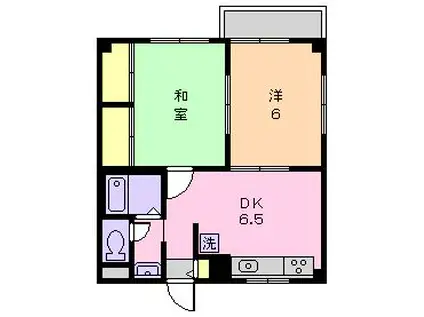 エステートピアIAビル(2DK/3階)の間取り写真