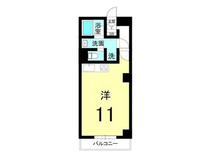 ダイヤモンドマンション(ワンルーム/3階)の間取り写真