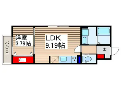 西みずほ台AP(1LDK/2階)の間取り写真