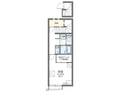 レオネクストセレンディップ川島(1K/2階)の間取り写真