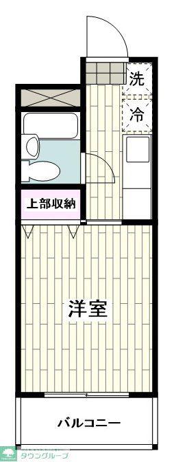 INOVE湘南松風(ワンルーム/3階)の間取り写真