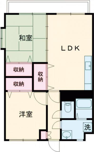 エル・ドラード真木(2LDK/1階)の間取り写真