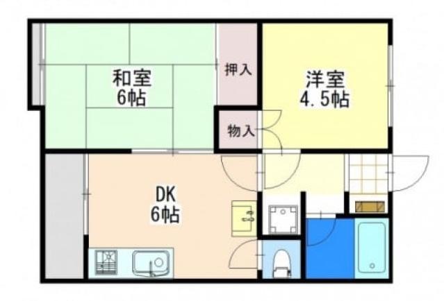 プレジデント峰高(3DK/2階)の間取り写真