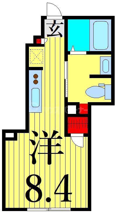 MS LABEL 西日暮里(ワンルーム/3階)の間取り写真