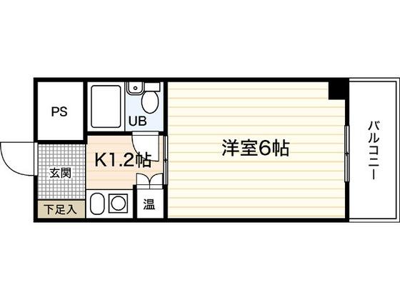 シティコーポ比治山(1K/3階)の間取り写真
