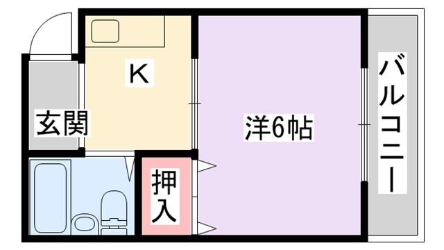 プチメゾン堀溝(1K/3階)の間取り写真
