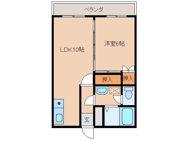 アトラス大塚(1LDK/1階)の間取り写真