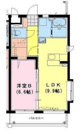 AXIA(1LDK/3階)の間取り写真