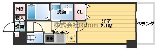 S-RESIDENCE HOMMACHIMARKS(1K/3階)の間取り写真
