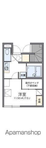 レオパレスシャルム ふるーる(1K/1階)の間取り写真