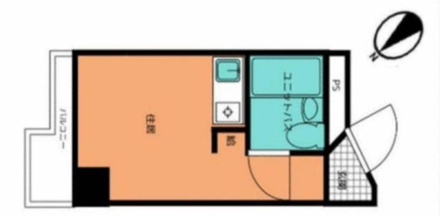 朝日巣鴨マンション(1K/3階)の間取り写真
