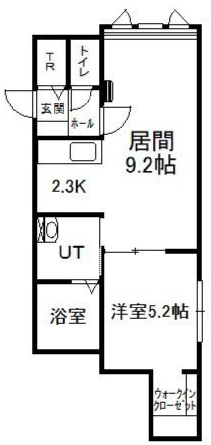 オーベル(1LDK/2階)の間取り写真
