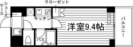 フォレスト・ヒル仙台青葉(1K/5階)の間取り写真