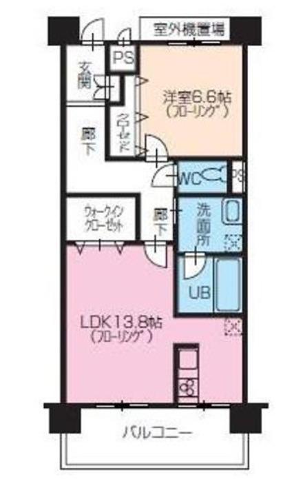 サンライズ太田(1LDK/3階)の間取り写真