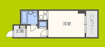 ライオンズマンション新大阪第3(ワンルーム/2階)の間取り写真
