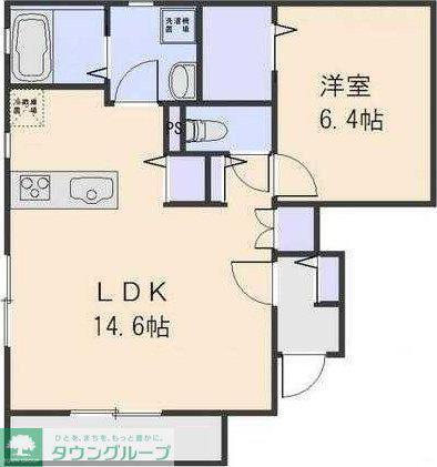 ＪＲ宇都宮線 蓮田駅 徒歩20分 2階建 築1年(1LDK/1階)の間取り写真